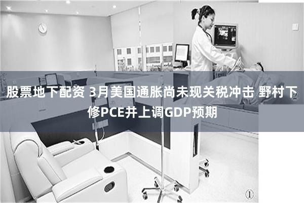 股票地下配资 3月美国通胀尚未现关税冲击 野村下修PCE并上调GDP预期