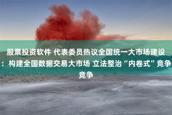 股票投资软件 代表委员热议全国统一大市场建设：构建全国数据交易大市场 立法整治“内卷式”竞争
