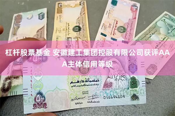 杠杆股票基金 安徽建工集团控股有限公司获评AAA主体信用等级